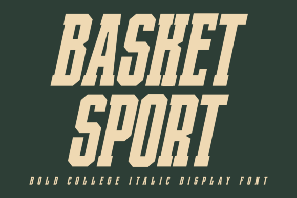 Basket Sport Italic: A Bold Display Font That Elevates Your Brand