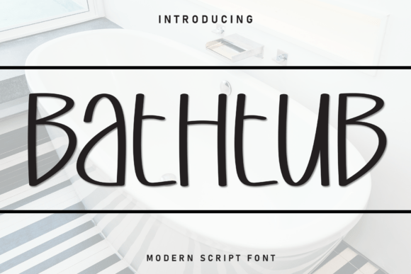 Bathtub: A Sweet, Hand-Crafted Display Font for Makers