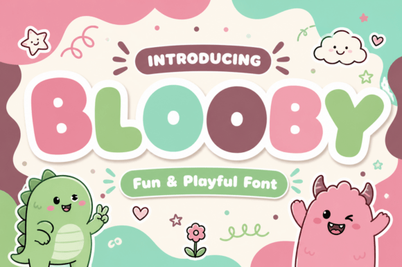 Blooby: A Playful Display Font for Bold Brand Identities