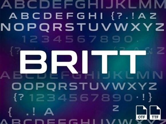 Britt: A Bold Display Font for Digital Brand Impact