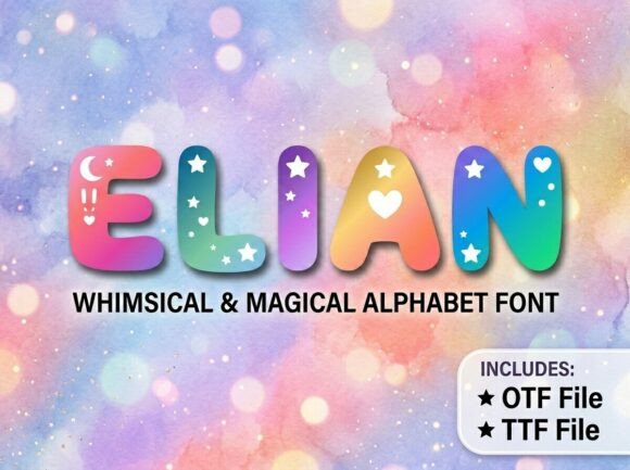 Elian: A Chunky Display Font Crafters Will Adore