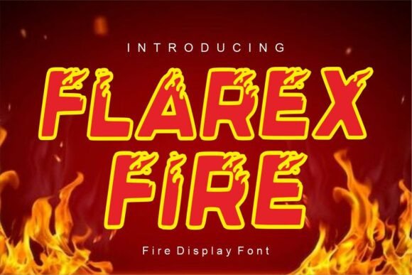 Flarex Fire: A Craft-Ready Decorative Font for Makers