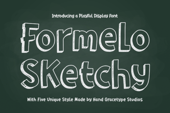 Formelo Sketchy: A Display Typeface with Hand-Drawn Heart