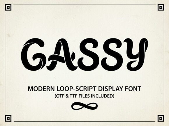 Gassy: A Standout Display Font for Small Business Branding