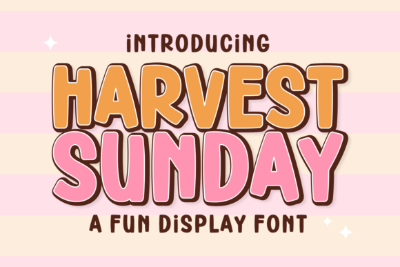 Harvest Sunday: A Vibrant Display Typeface for Digital Branding