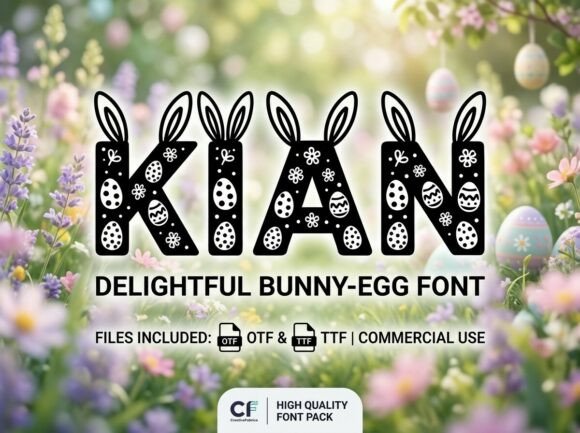 Kian: A Whimsical Display Font for Spring Editorial Projects