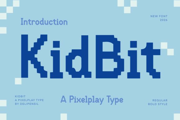Kidbit: The Pixel Display Font for Retro Craft Projects