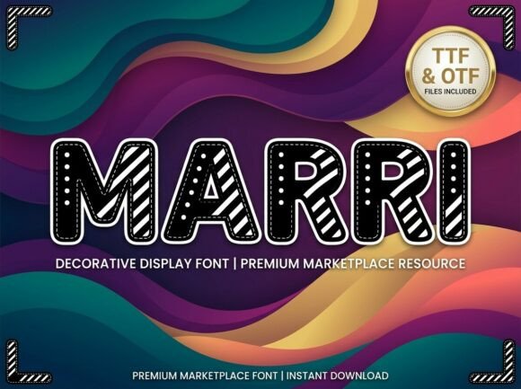 Marri: A Bold Display Typeface for Scroll-Stopping Marketing
