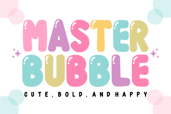 Master Bubble: A Playful Display Font for Digital Branding
