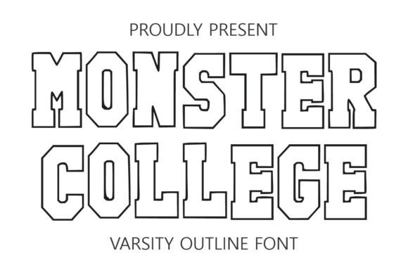 Monster College: A Display Font That Owns the Room