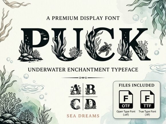Puck: A Display Font That Anchors Your Message in Depth