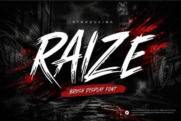 Raize Brush: A Bold Display Font That Makes Your Brand Unforgettable