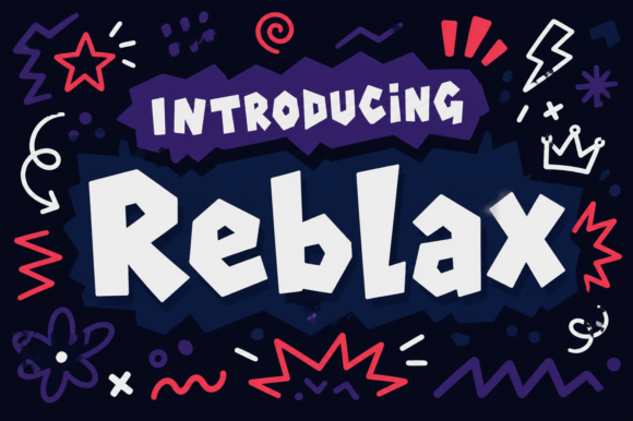 Reblax: A Display Font That Makes Your Brand Feel Human