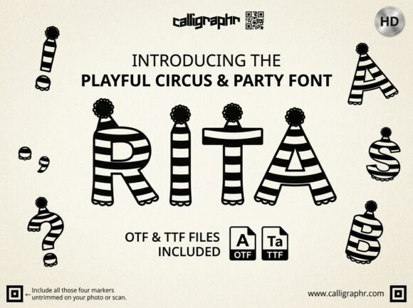 Rita: A Playful Display Font That Makes Your Brand Feel Handcrafted & Warm