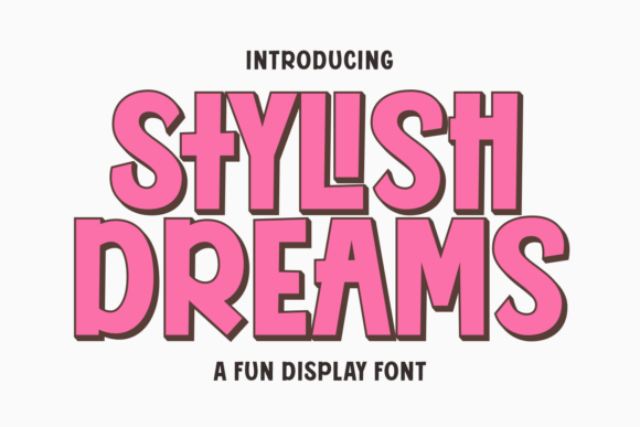 Stylish Dreams: A Playful Display Font for Makers