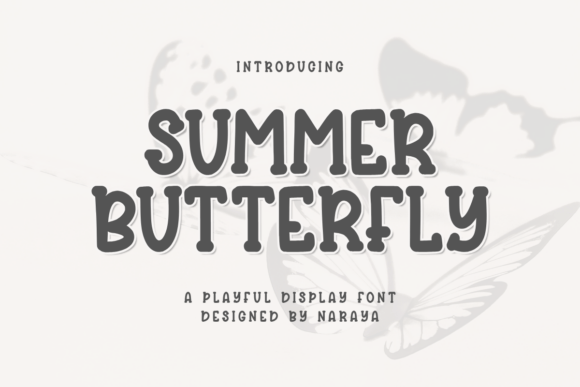 Summer Butterfly: The Playful Display Font Designers Should Try