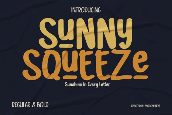 Sunny Squeeze: When to Use This Playful Display Font