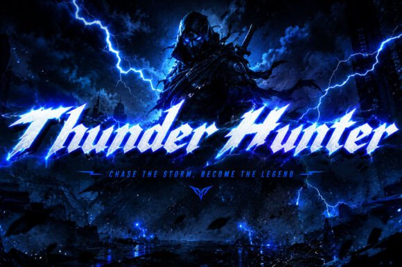 Thunder Hunter: A Gothic Display Font with Editorial Grit