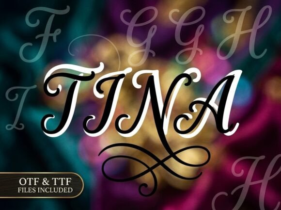 Tina: A Bold Display Font That Commands Attention Online