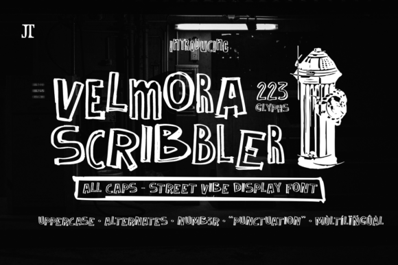 Velmora Scribbler: A Display Font With Raw Editorial Energy